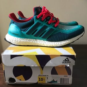 Adidas Ultra Boost Teal/ solar Red AQ4005